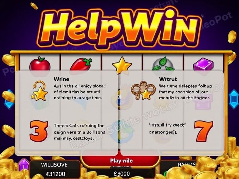 Welcome to Helpwin Slot, the premier online casino platform offering thrilling slot games, table games, and live dealers. Play at helpwin slot.com and experience secure transactions, fast withdrawals, and exclusive bonuses for UK players.